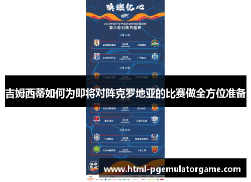 吉姆西蒂如何为即将对阵克罗地亚的比赛做全方位准备