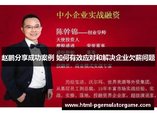 赵鹏分享成功案例 如何有效应对和解决企业欠薪问题