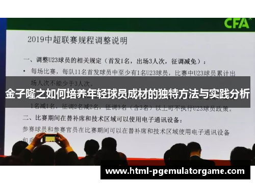 金子隆之如何培养年轻球员成材的独特方法与实践分析